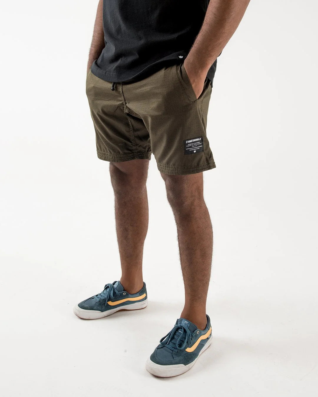 Kingz Casual Gi Shorts Military Green