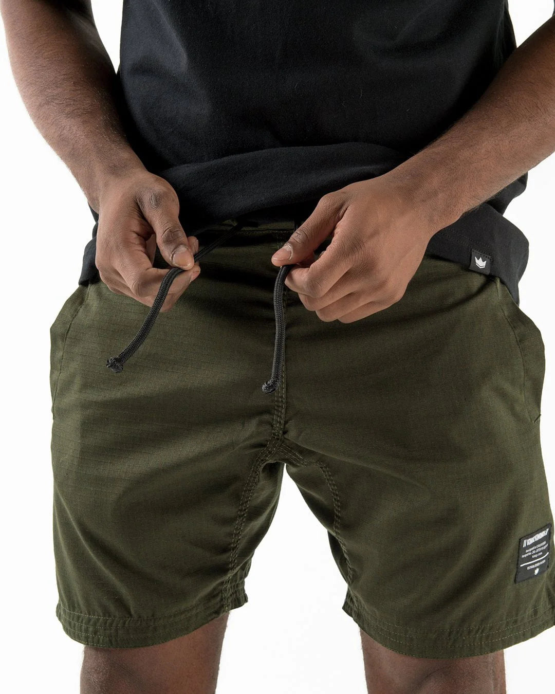 Kingz Casual Gi Shorts Military Green