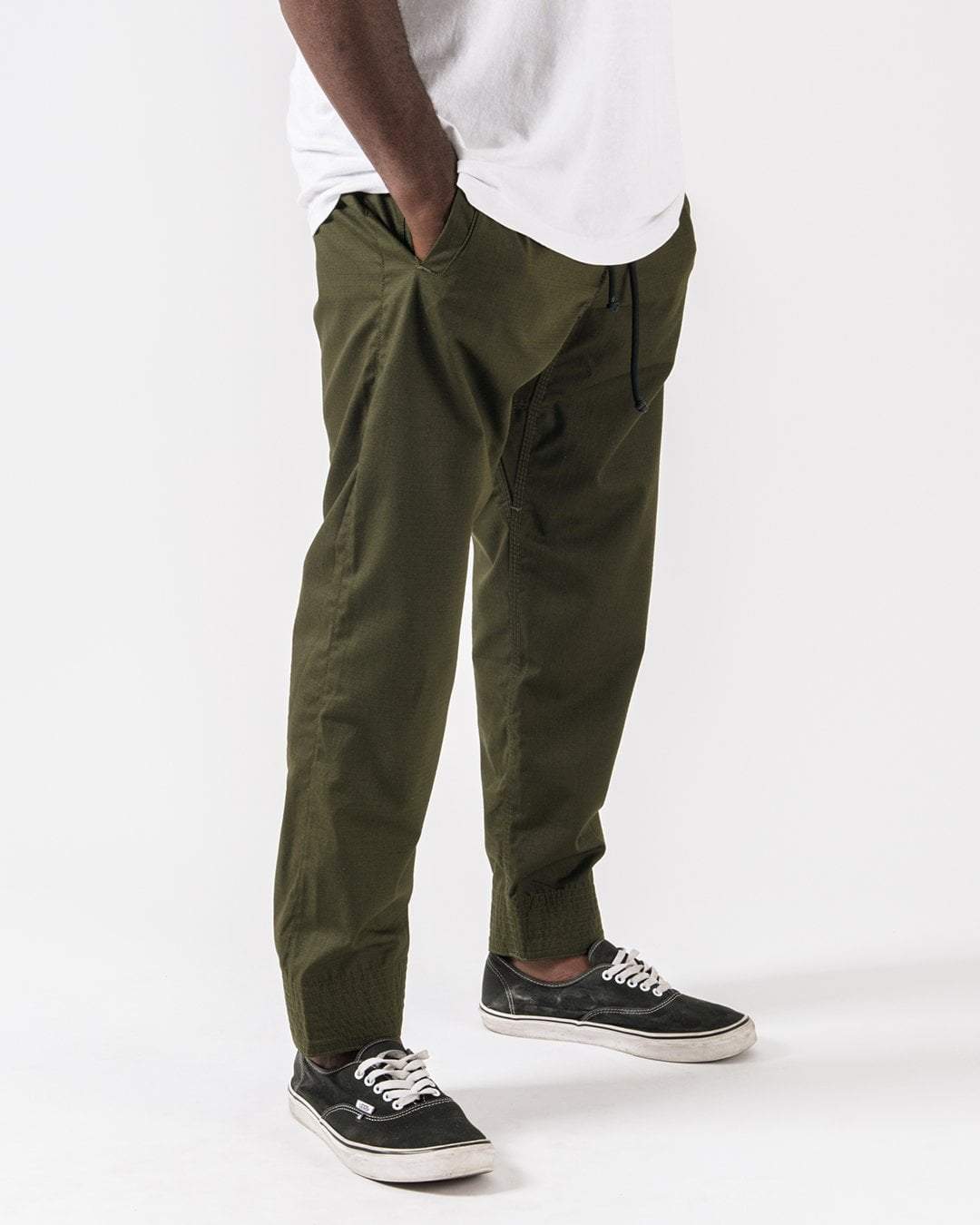 Kingz Casual Rip Stop Gi Pant Military Green