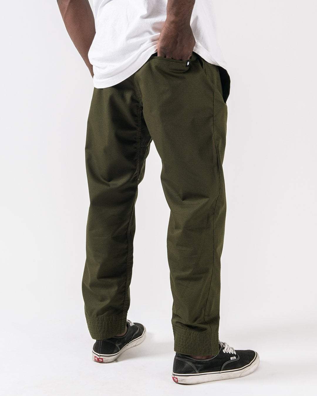 Kingz Casual Rip Stop Gi Pant Military Green