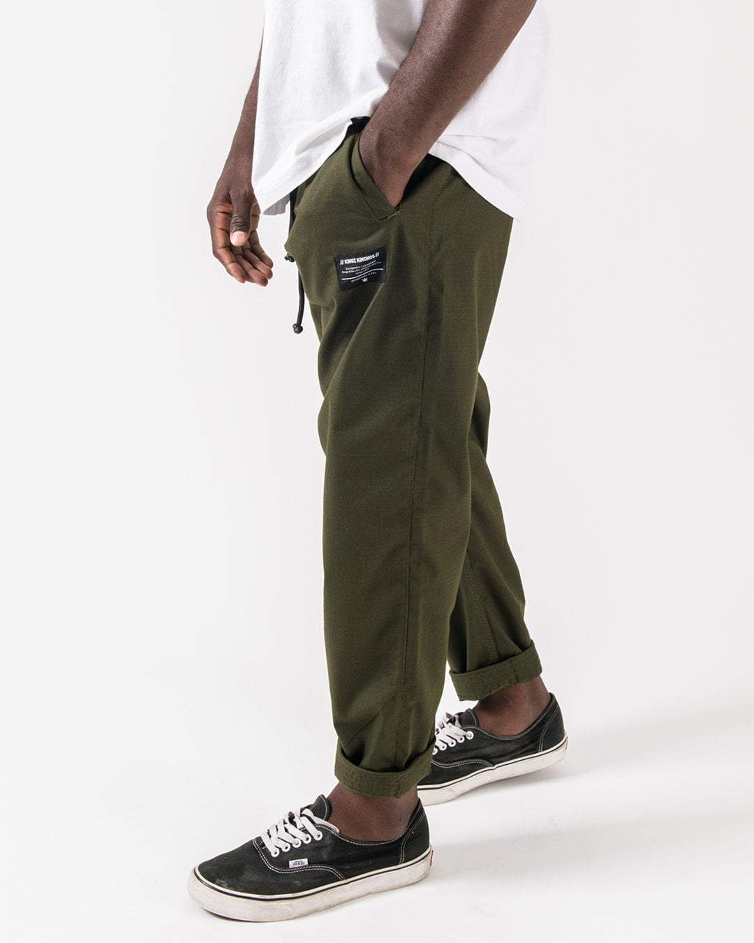 Kingz Casual Rip Stop Gi Pant Military Green
