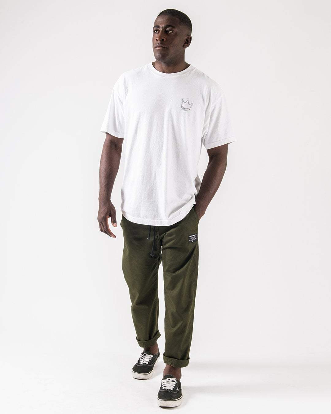 Kingz Casual Rip Stop Gi Pant Military Green