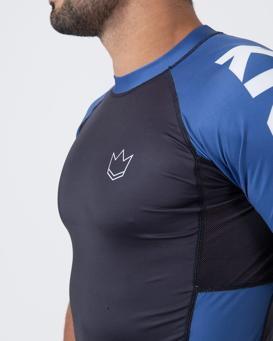 Kingz Ranked Performance V2 Short Sleeve Rashguard Blue