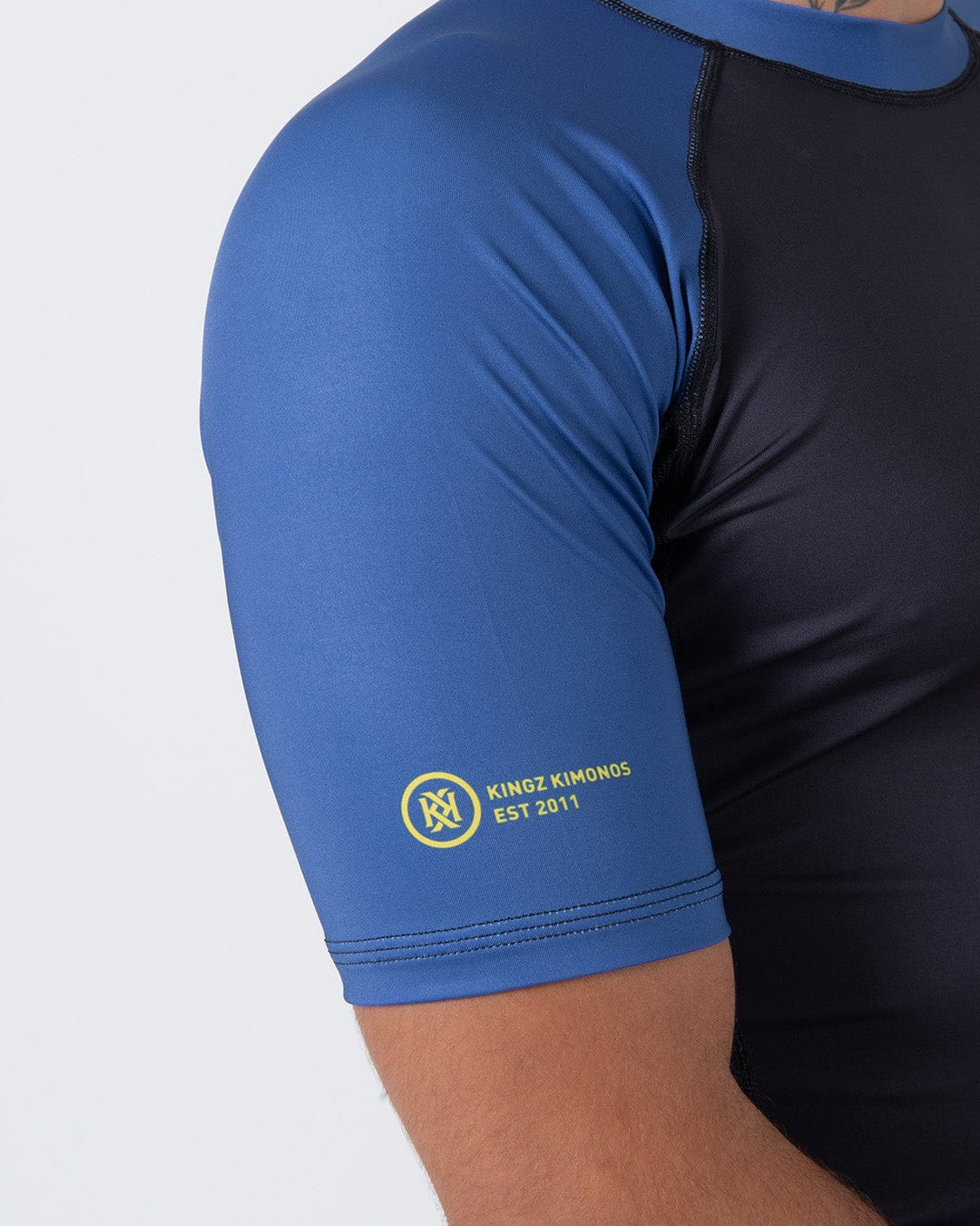 Kingz Ranked Performance V2 Short Sleeve Rashguard Blue