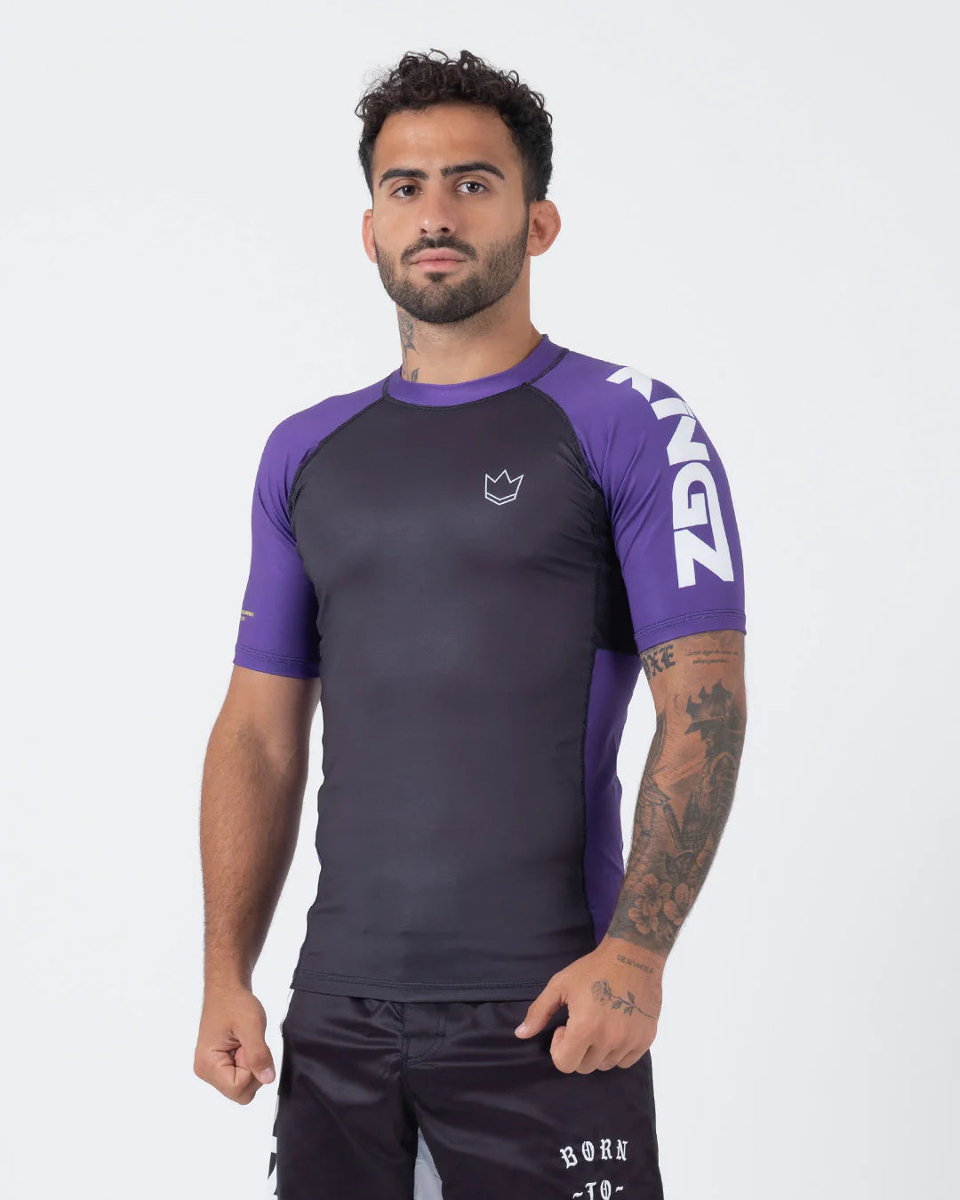 Kingz Ranked Performance V2 Short Sleeve Rashguard Purple