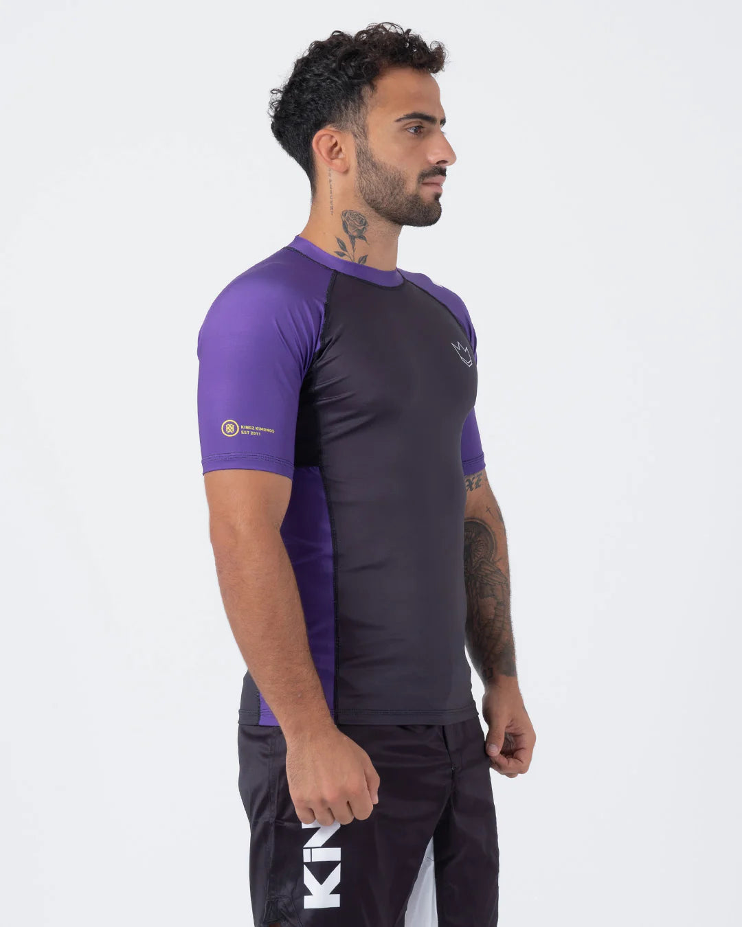 Kingz Ranked Performance V2 Short Sleeve Rashguard Purple