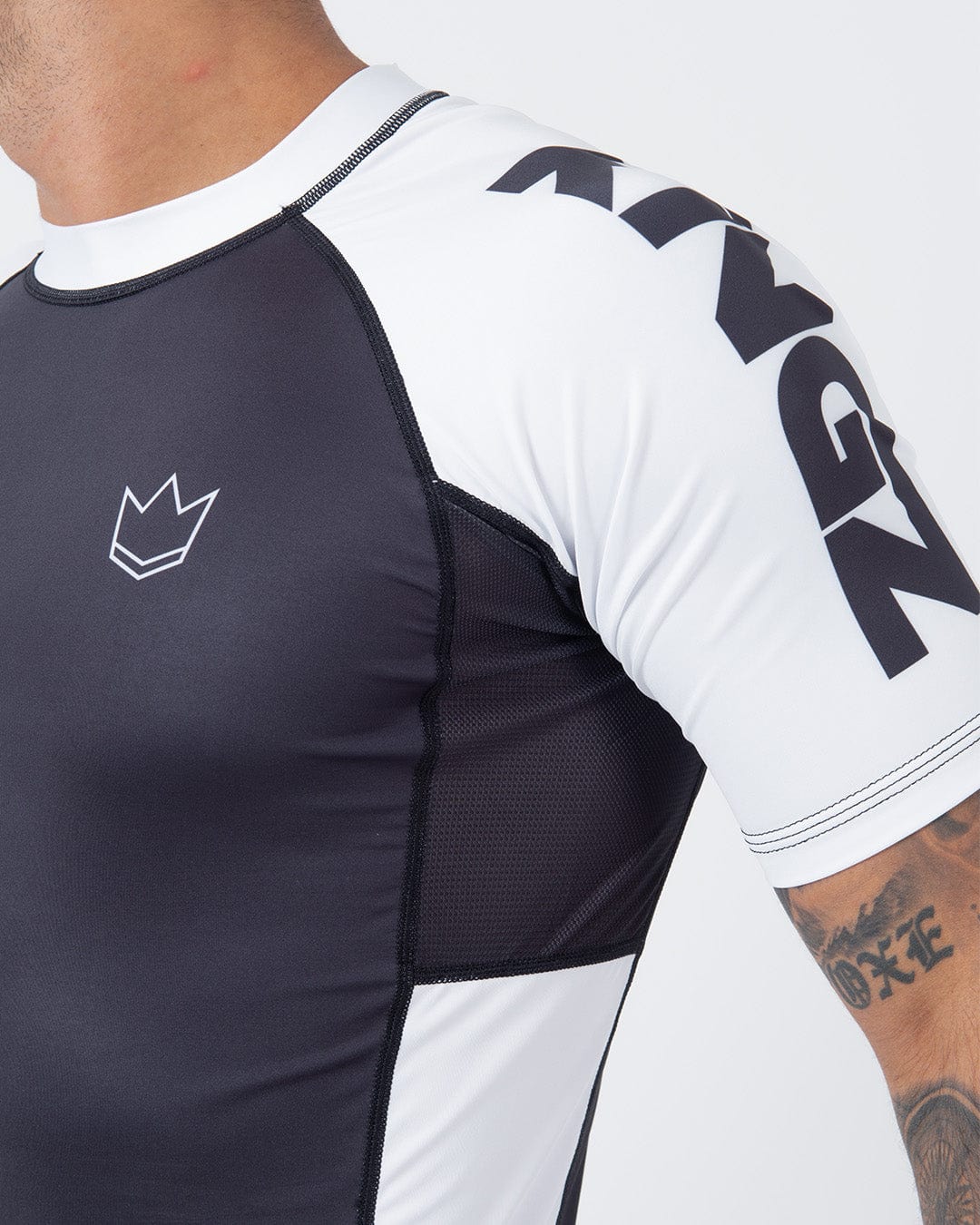 Kingz Ranked Performance V2 Short Sleeve Rashguard White