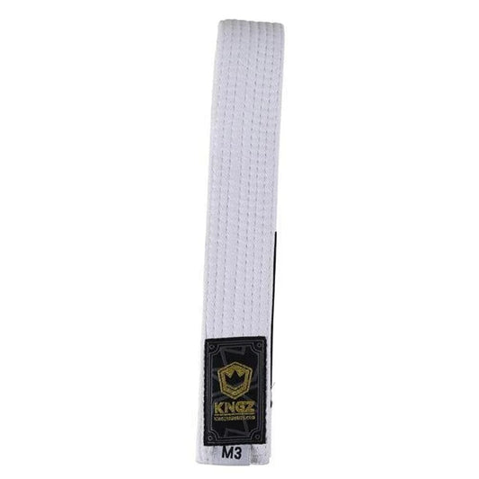 Kingz Kids Belts Solid Colour BJJ Belts Kingz White M00