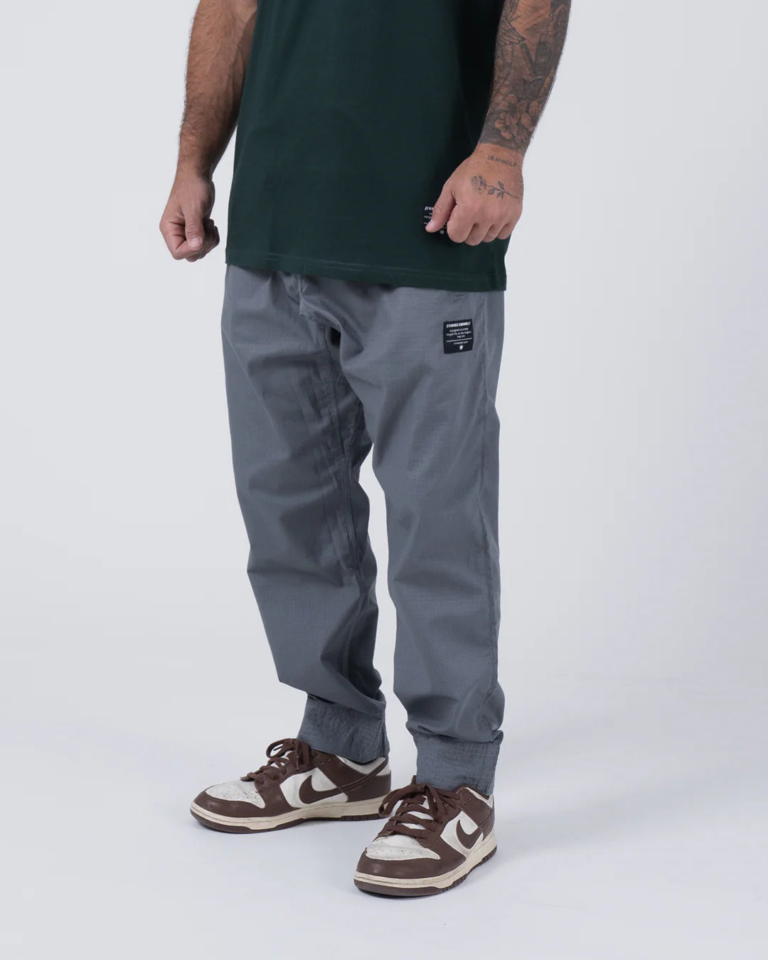 Kingz Casual Rip Stop Gi Pant Grey