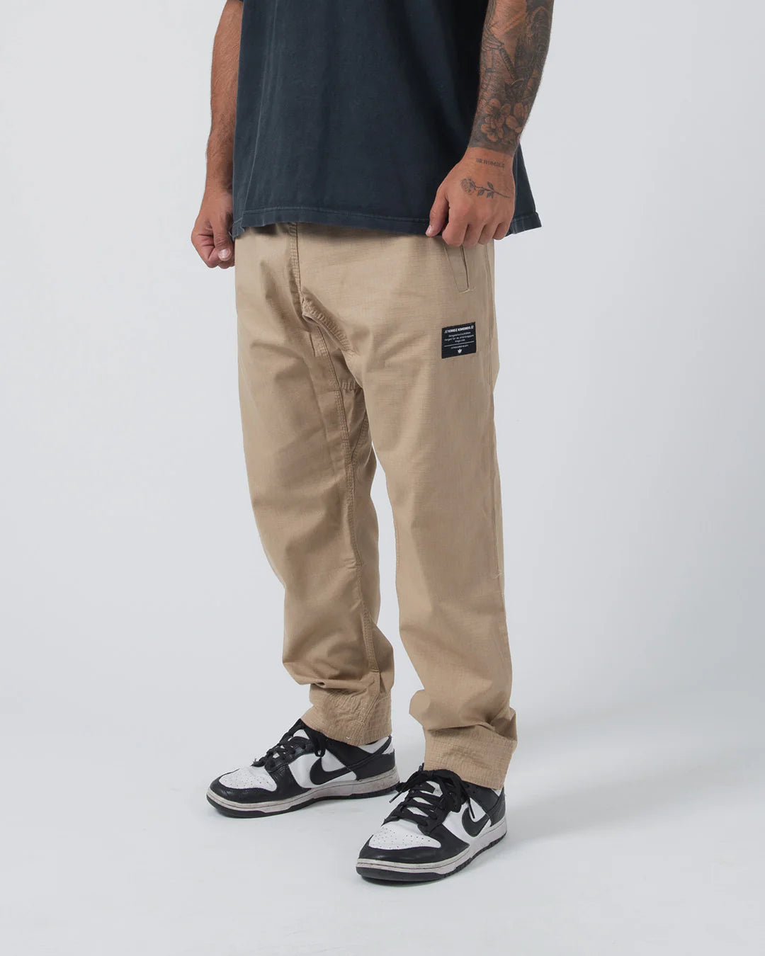 Kingz Casual Rip Stop Gi Pant Khaki
