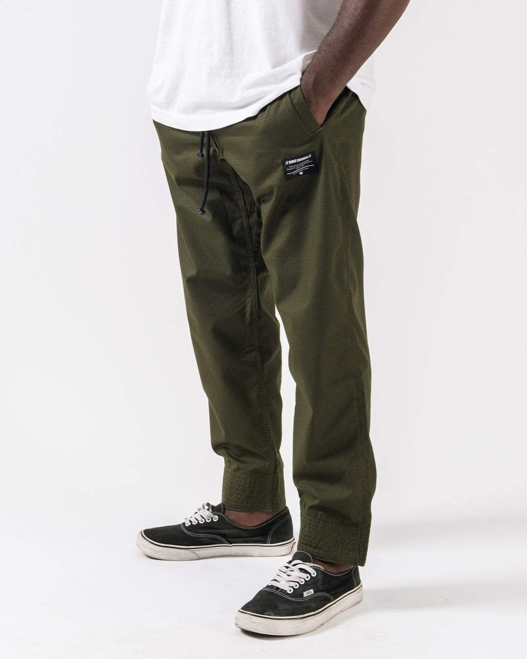 Kingz Casual Rip Stop Gi Pant Military Green