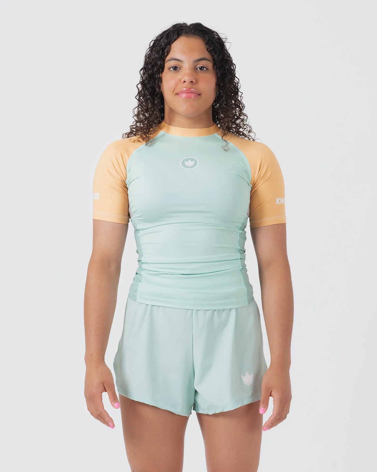 Kingz Womens Terra Rash Guard Green
