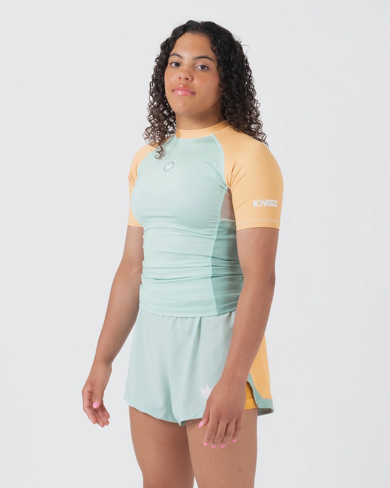 Kingz Womens Terra Rash Guard Green