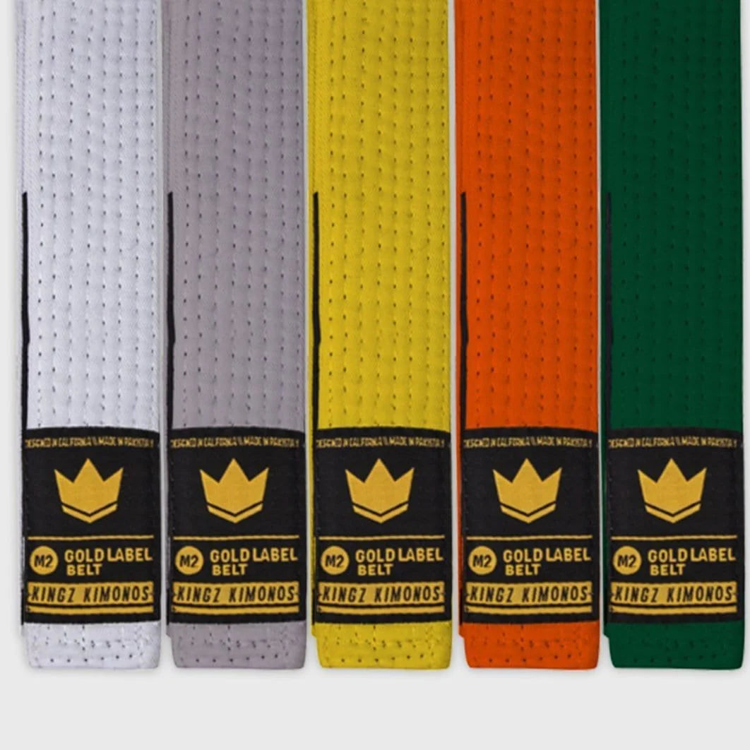 Kingz Kids Belts Solid Colour White