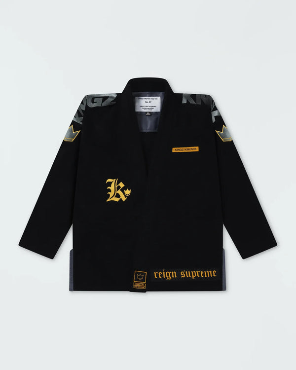 Kingz Mens Comp 450 V7 Jiu Jitsu Gi Black