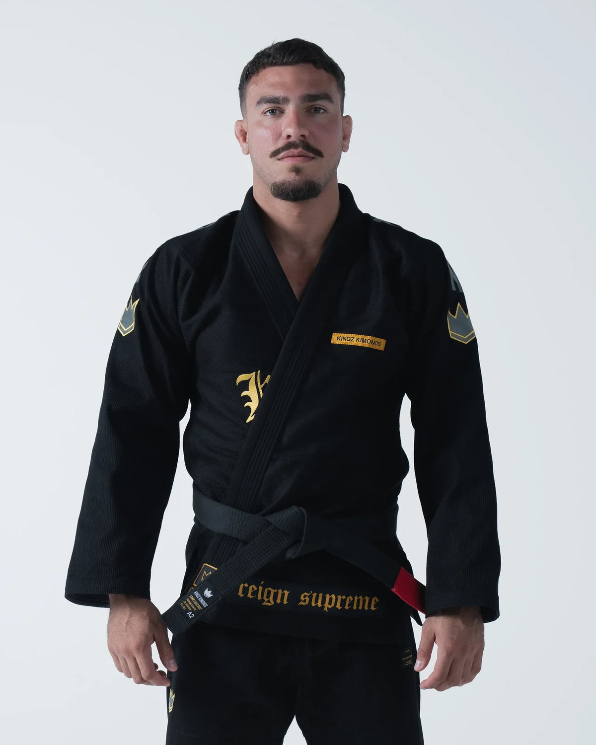 Kingz Mens Comp 450 V7 Jiu Jitsu Gi Black