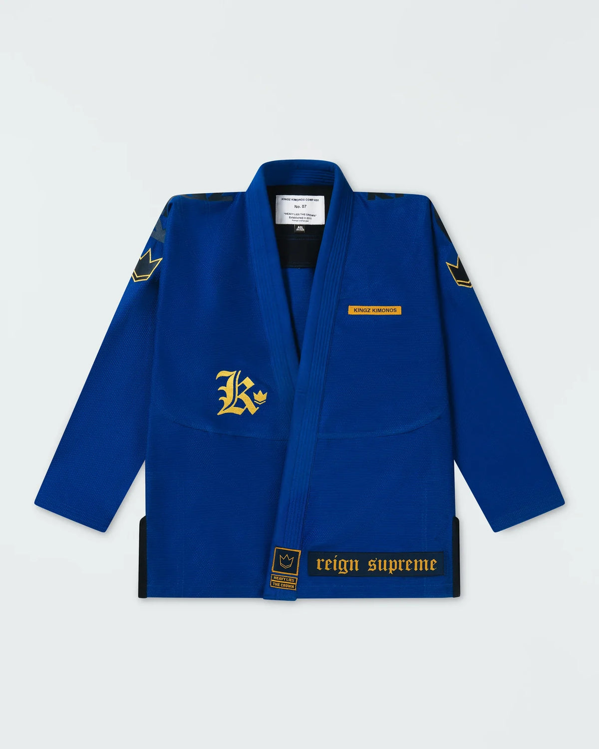 Kingz Mens Comp 450 V7 Jiu Jitsu Gi Blue