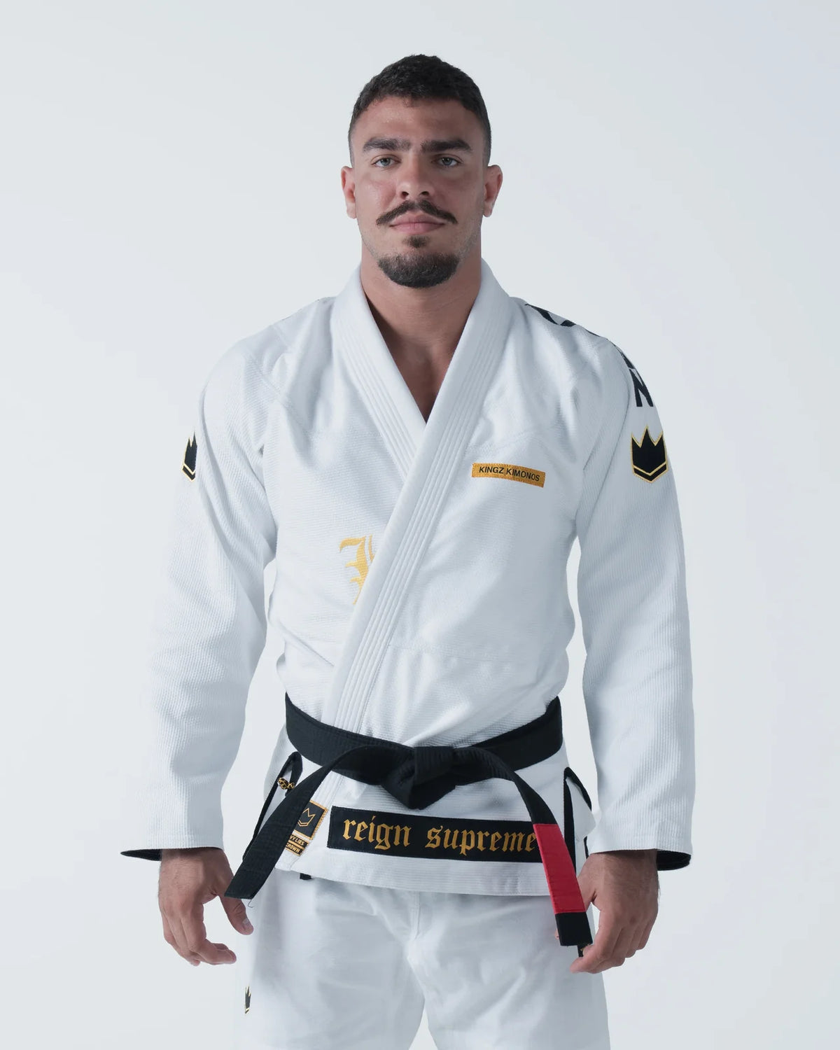 Kingz Mens Comp 450 V7 Jiu Jitsu Gi White