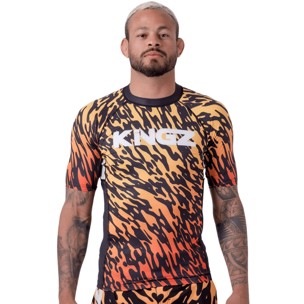 Kingz Flame Rashguard Rashguards Kingz Small 