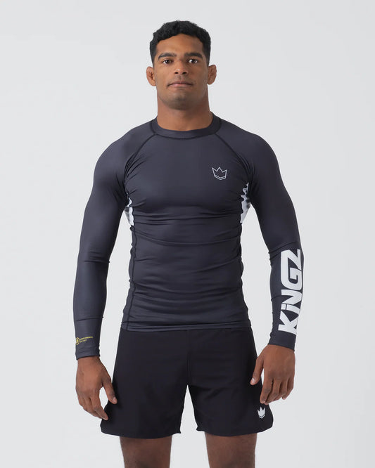 Kingz Ranked Performance V2 Long Sleeve Rashguard Black
