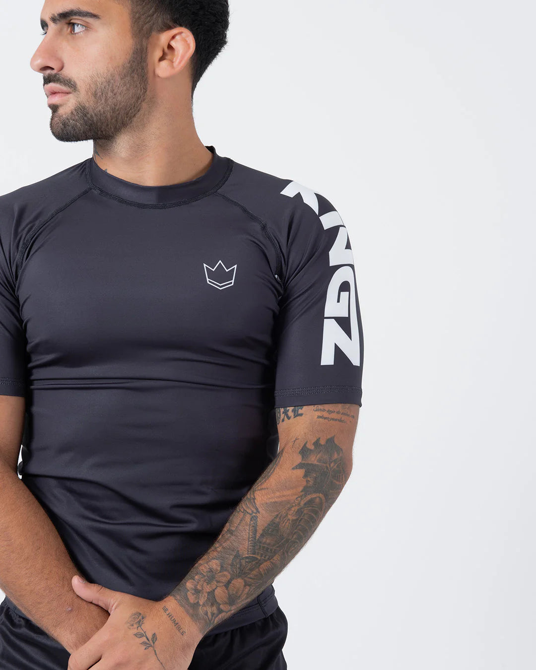 Kingz Ranked Performance V2 Short Sleeve Rashguard Black