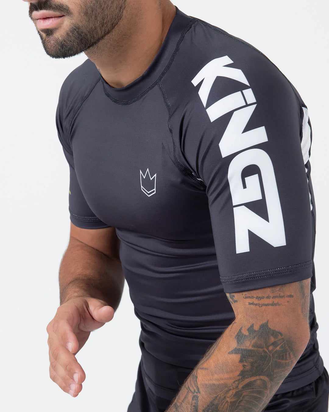 Kingz Ranked Performance V2 Short Sleeve Rashguard Black