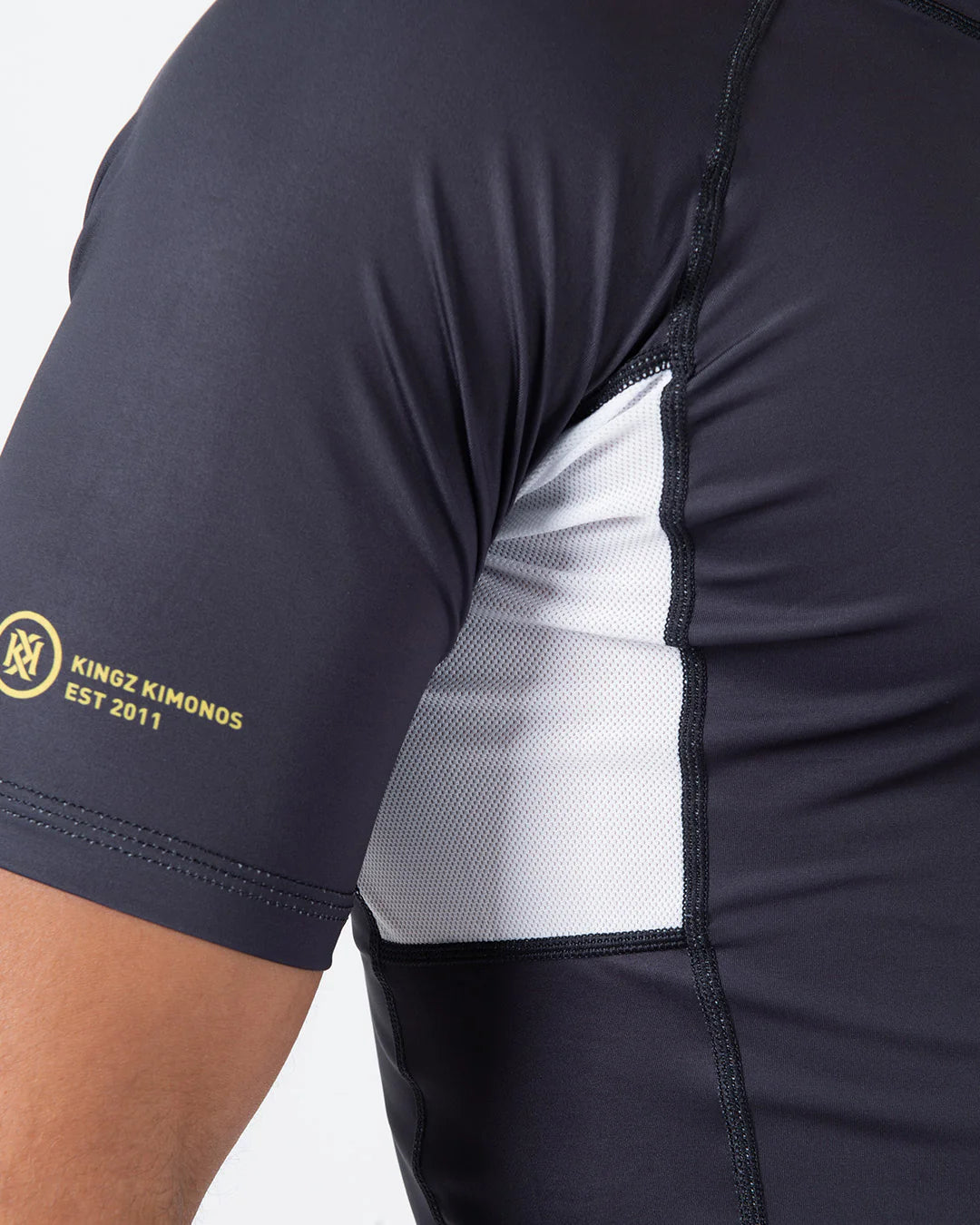 Kingz Ranked Performance V2 Short Sleeve Rashguard Black