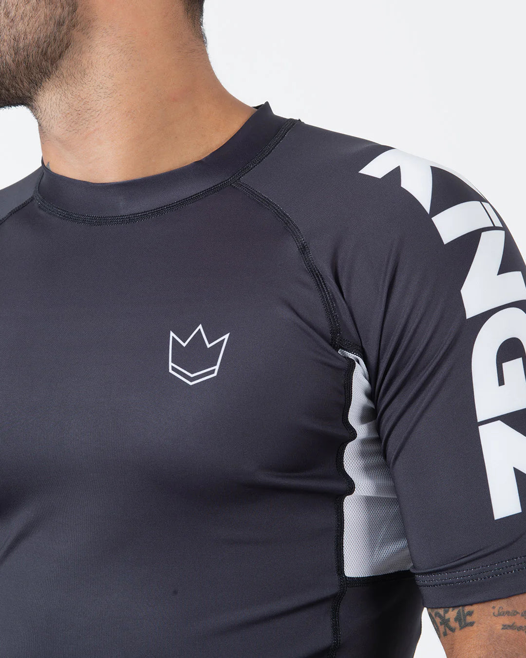 Kingz Ranked Performance V2 Short Sleeve Rashguard Black
