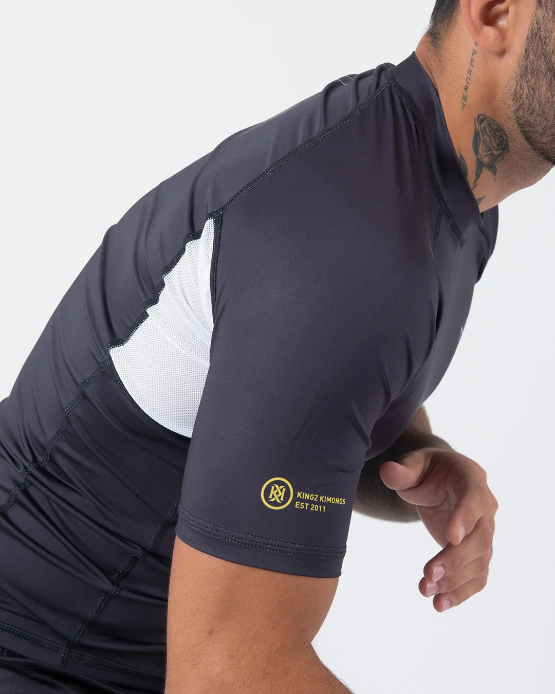 Kingz Ranked Performance V2 Short Sleeve Rashguard Black