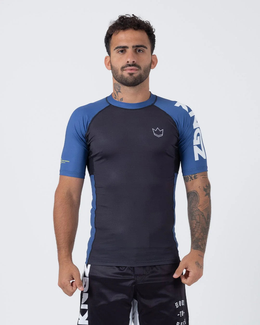Kingz Ranked Performance V2 Short Sleeve Rashguard Blue