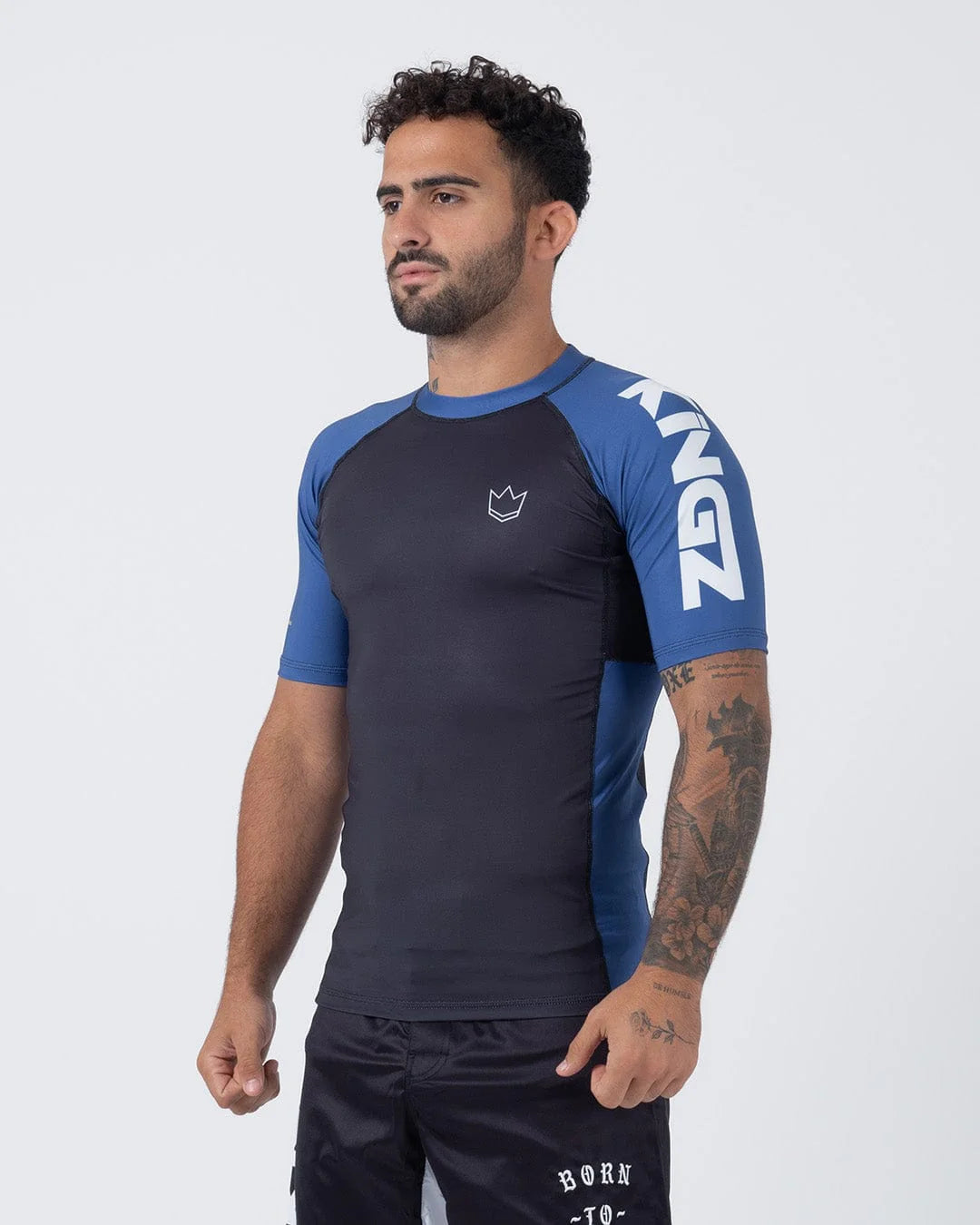 Kingz Ranked Performance V2 Short Sleeve Rashguard Blue