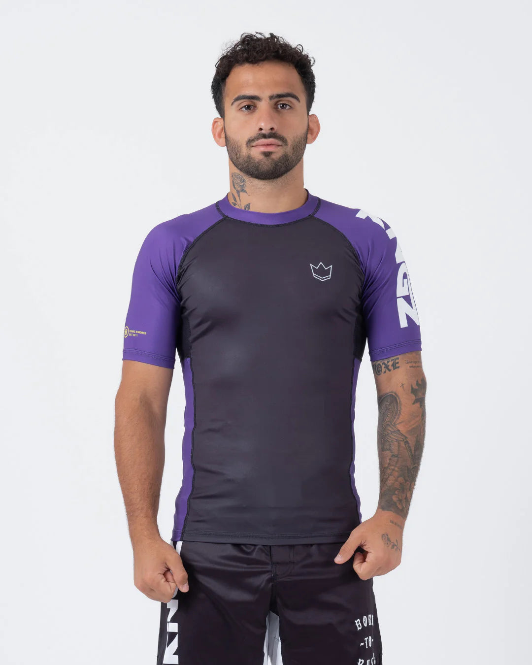 Kingz Ranked Performance V2 Short Sleeve Rashguard Purple