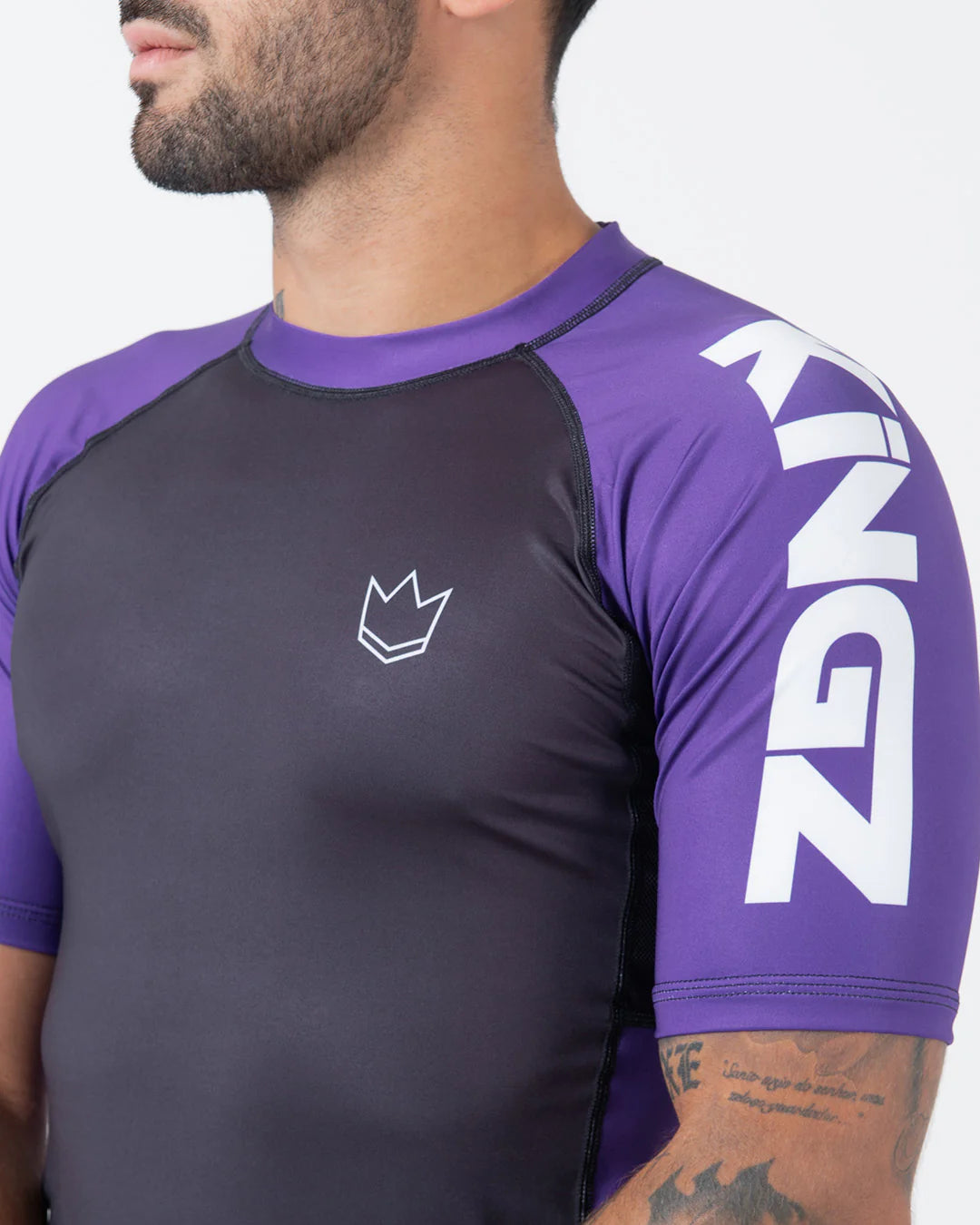 Kingz Ranked Performance V2 Short Sleeve Rashguard Purple