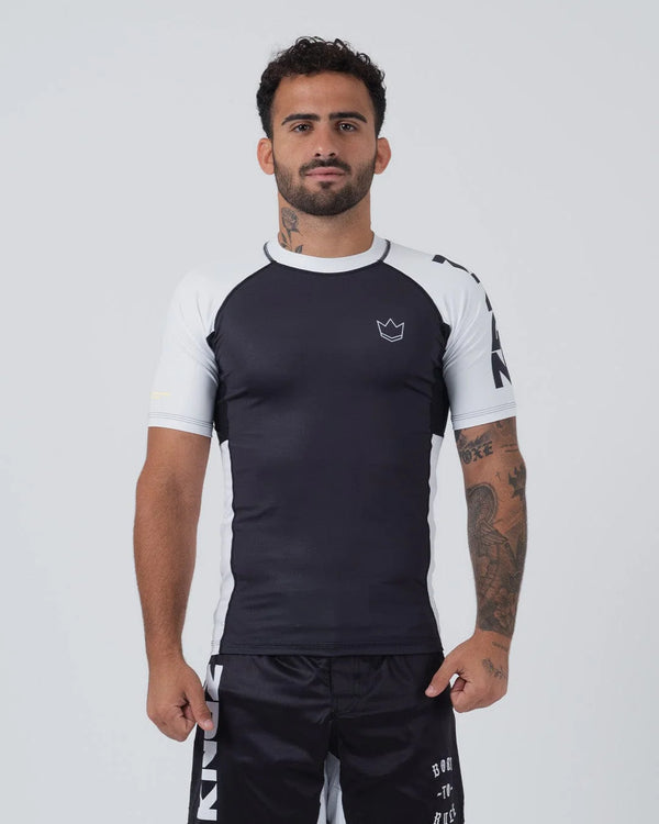 Kingz Ranked Performance V2 Short Sleeve Rashguard White