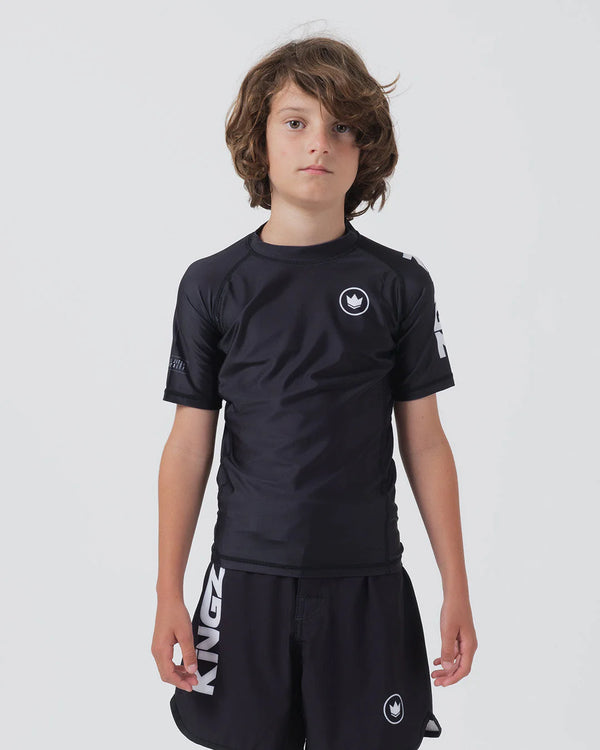 Kingz Kore V2 Youth Short Sleeve Rashguard Black