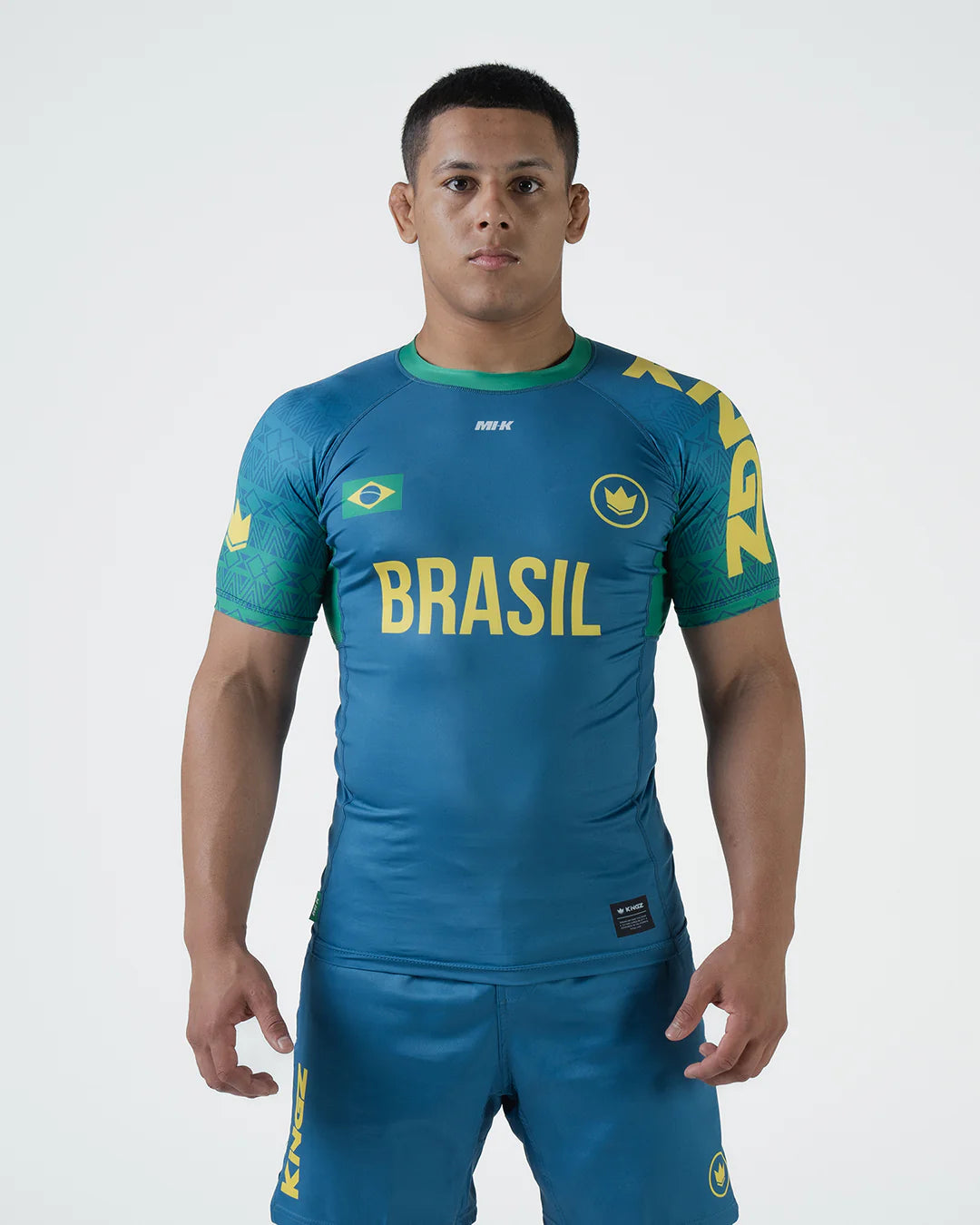 Kingz MI-K Roots Rashguard Teal Navy