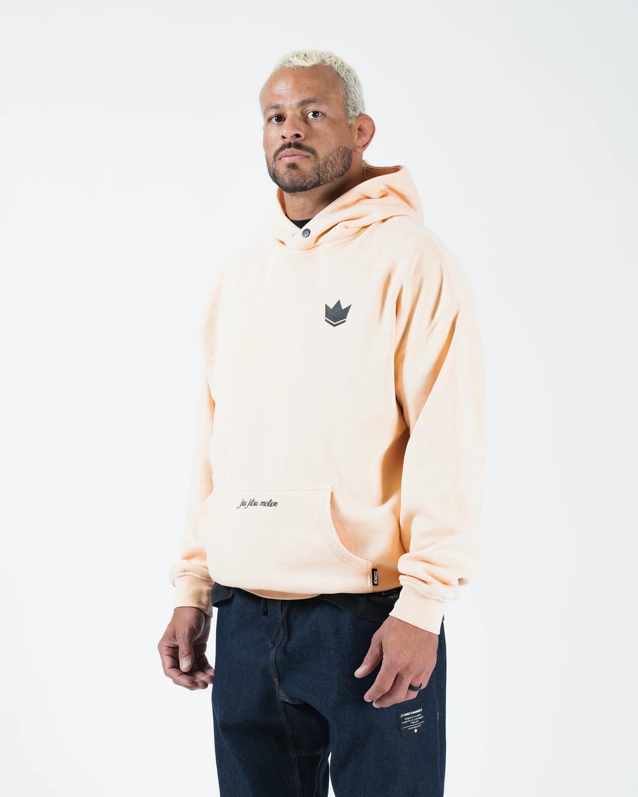 Kingz Jiu Jitsu Motion Hoodie Peach