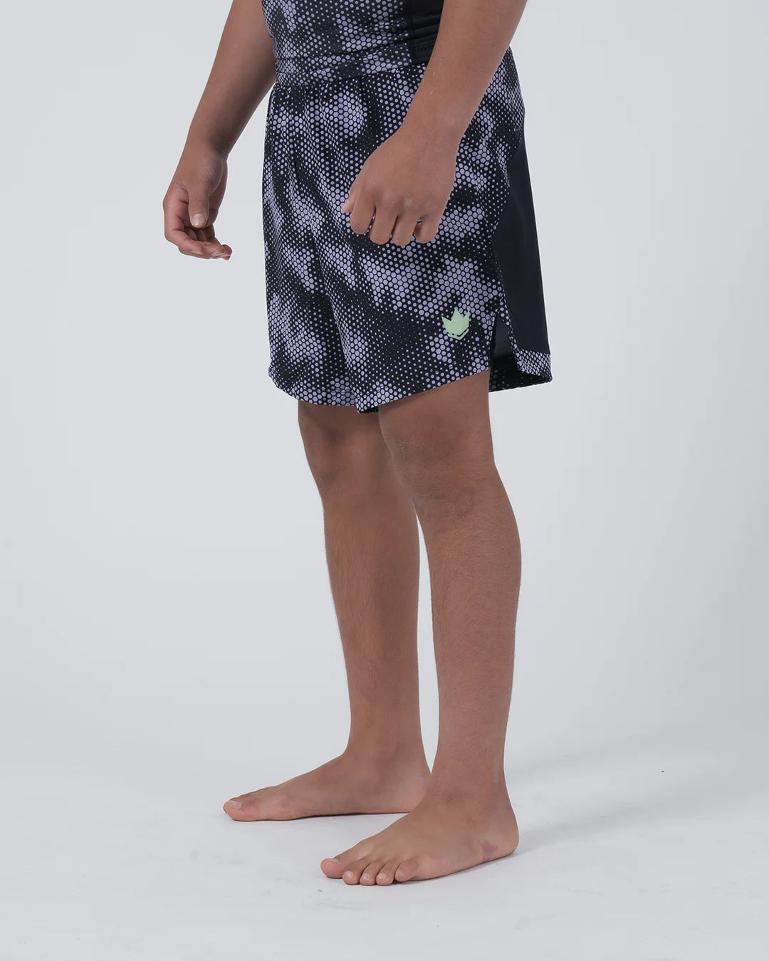 Kingz Viper Youth Hybrid Shorts Black/Purple