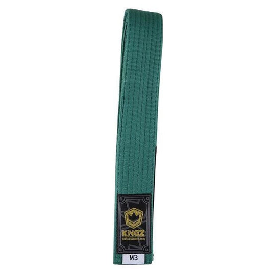 Kingz Kids Belts Solid Colour BJJ Belts Kingz Green M00 