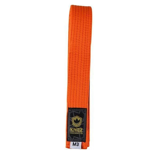 Kingz Kids Belts Solid Colour BJJ Belts Kingz Orange M00 