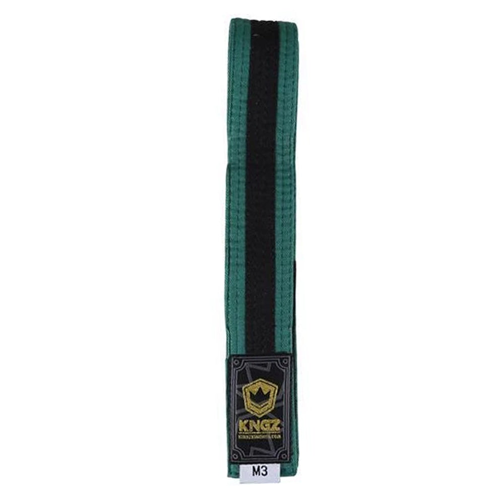 Kingz Kids Belts With Black Stripe Green