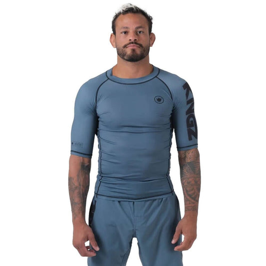 Kingz Kore V2 Short Sleeve Rashguard Rashguards Kingz Blue X Small 