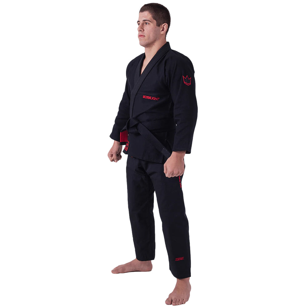 Kingz Mens Ultralight 2.0 Jiu Jitsu Gi Black Left Side