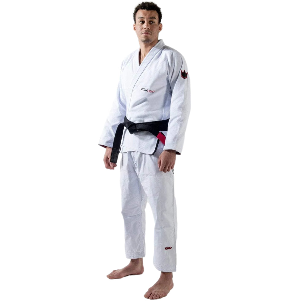 Kingz Mens Ultralight 2.0 Jiu Jitsu Gi White Left Side