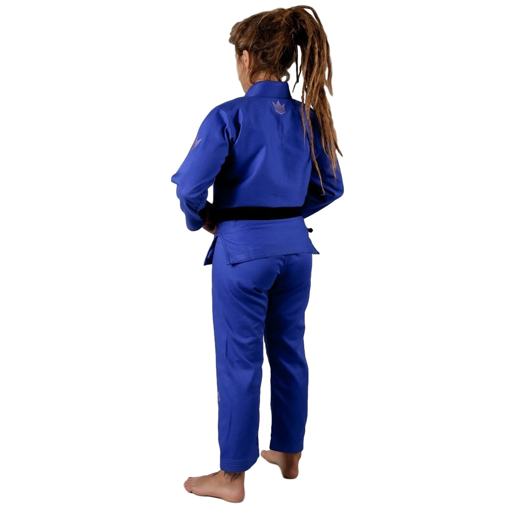 Kingz Womens The ONE Jiu Jitsu Gi Blue/Purple Back