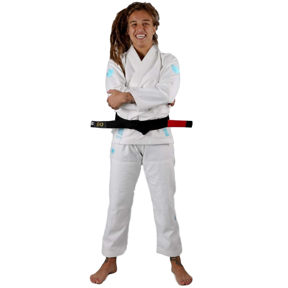 Kingz Womens The ONE Jiu Jitsu Gi White/Blue Front